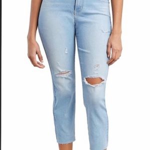 Womens levi's jeans curvy straight cropped